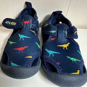 STQ Quick Dry Slip-On Water Shoes with Dinosaur Print Toddler Sz 6